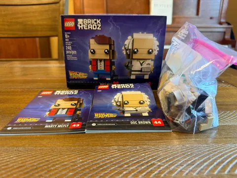 LEGO BrickHeadz Back to the Future, Marty McFly & Doc Brown, 41611 100% Complete