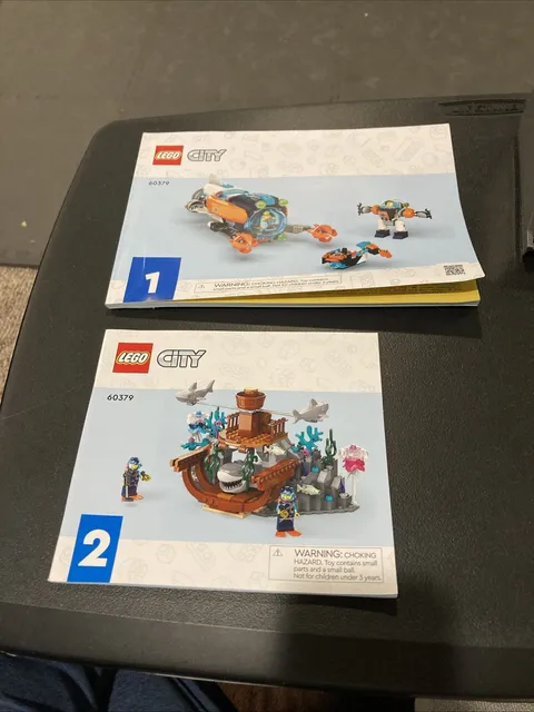 LEGO City 60379 Deep-Sea Explorer Submarine All Manuals Only 1 & 2 No Brick # 11