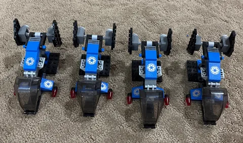 Lot of 4 LEGO Star Wars Imperial Dropship sets 7667 Ships Only! No Minifigs