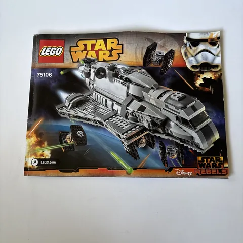 LEGO Star Wars Imperial Assault Carrier 75106 - INSTRUCTIONS MANUAL ONLY
