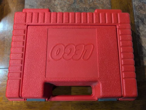 Vintage 1985 Red LEGO Carrying Case Filled With Assorted Pieces Bulk Lot