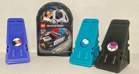 Lego Racers Xalax Launchers Only Lot Of 3 Loopin Spiky Gear Empty Container 8665