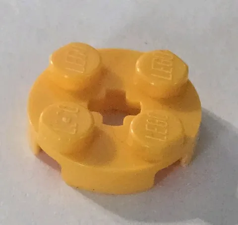LEGO Parts - Bright Light Orange Plate, Round 2 x 2 with Axle Hole - No 4032