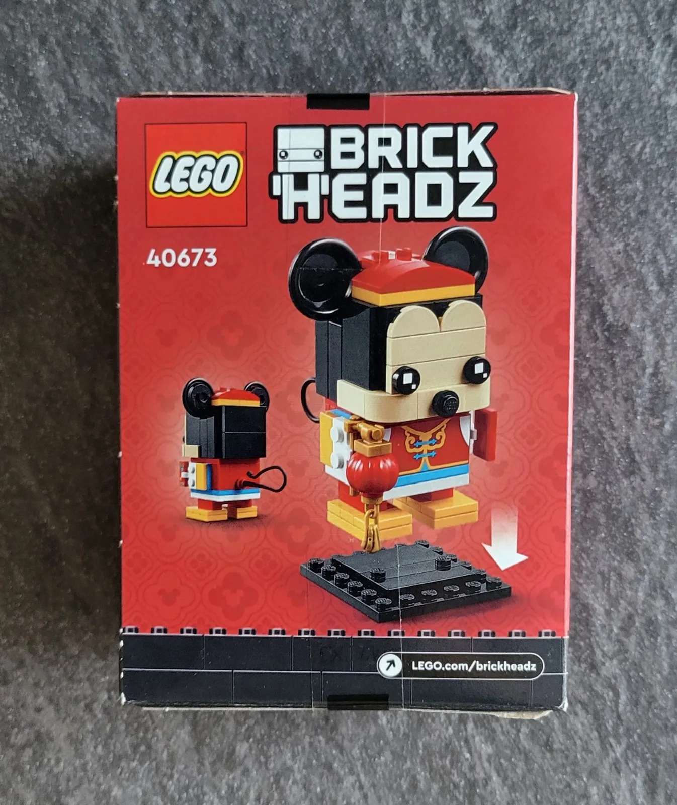 Lego BrickHeadz 40673 Spring Festival Mickey Mouse Retired Set New In Sealed Box