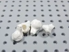 LEGO Lot of 4 White Tree Frogs Frog Animal Minifig BQ