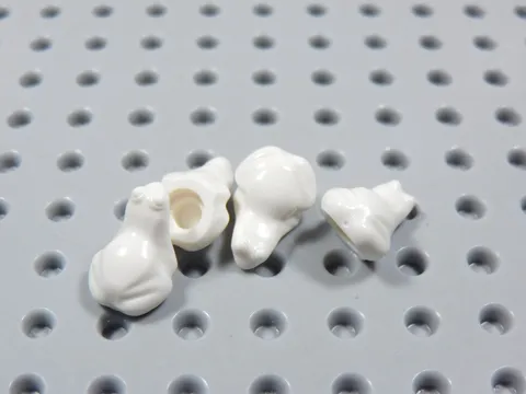 LEGO Lot of 4 White Tree Frogs Frog Animal Minifig BQ