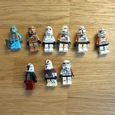 LEGO Star Wars Clone Trooper Minifigures Lot of 9 Plastic Figures 4+ 4in