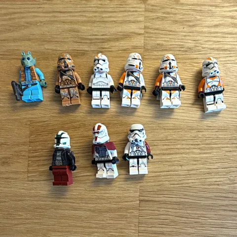 LEGO Star Wars Clone Trooper Minifigures Lot of 9 Plastic Figures 4+ 4in