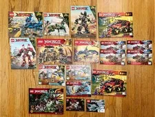 Lot of 18 LEGO NINJAGO Instruction Booklets