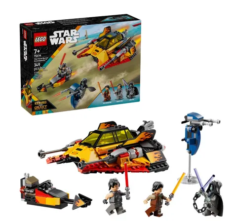 LEGO Star Wars Force Burner Snowspeeder 2-in-1 Building Set 75414, Ages 7+, New
