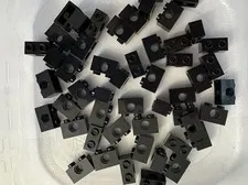 LEGO 50-piece Black 1x2 Technic Bricks with hole 1 x 2 FREEE SHIPPING