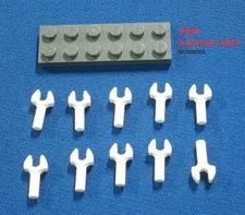 LEGO NEW White Bar 1 with Clip (10x) 6439046 Brick 41005