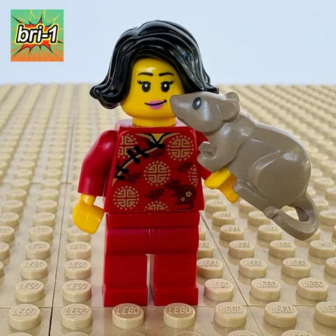 LEGO Store Minifigures, BAM: Female + Rat, 973pb3817c01, bam2020-1, 2020 YEAR OF