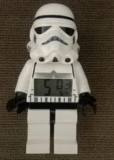 Lego Star Wars Stormtrooper Character Minifigure Alarm Clock with Working Light