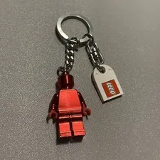 LEGO Red Chrome VIP Minifigure Keychain