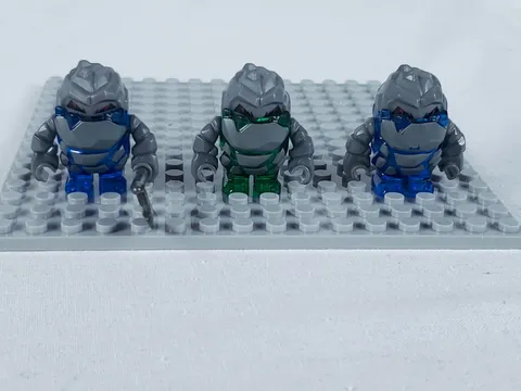 LEGO Power Miners Rock Monster Lot 3 Glaciator Boulderax Blue Green