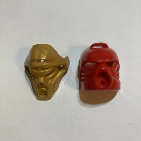Lego Bionicle Lot X2 Kanohi Masks Onau Master Of Earth & Hau-Tahu