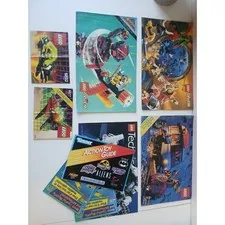 Vintage 90s LEGO Instruction Manuals & Kenner Action Toy Guide Catalog Lot