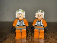 LEGO Star Wars Rebel Pilot Y-wing 'Dutch' Vander Gold Leader sw0094 minifig x2