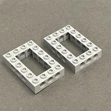 Lego 32531 Light Blue Gray Replacement Add-on Pieces Parts Lot of 2