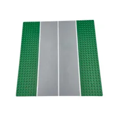 Lego® Street Base Plate GREEN Taxiway Runway 7 STUD NARROW STRAIGHT