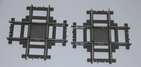 Lego System Train 9V Set Rail Crossing (4519) x 2