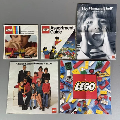 Vintage LEGO 1970s 80s Advertising Catalogs Booklet Inserts Lot of 5