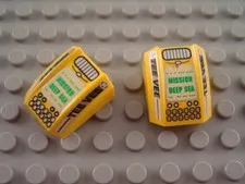 LEGO Lot of 2 Yellow Mission Deep Sea Engine Bricks