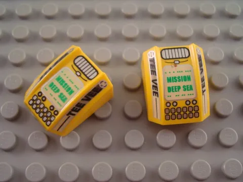 LEGO Lot of 2 Yellow Mission Deep Sea Engine Bricks