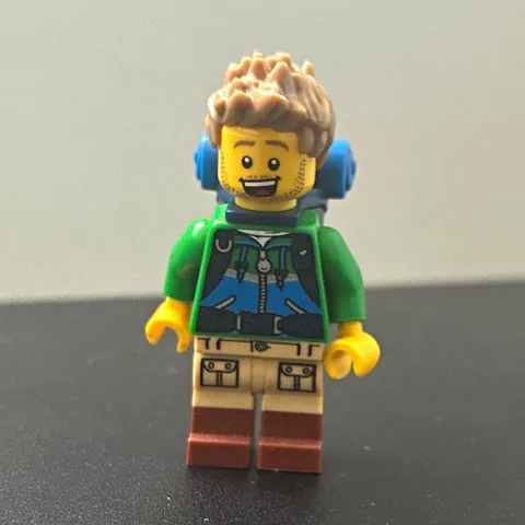 LEGO Minifigures Series 16 Hiker Minifigure w/ Backpack (Green Jacket)