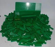 Title: LEGO Green Bulk Lot - 2lb 9oz Bricks Plates Parts Pieces - Genuine LEGO