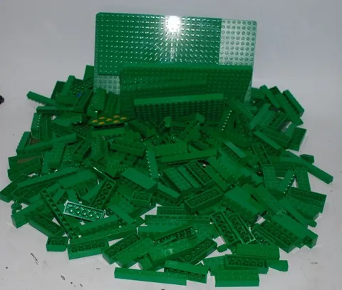 Title: LEGO Green Bulk Lot - 2lb 9oz Bricks Plates Parts Pieces - Genuine LEGO