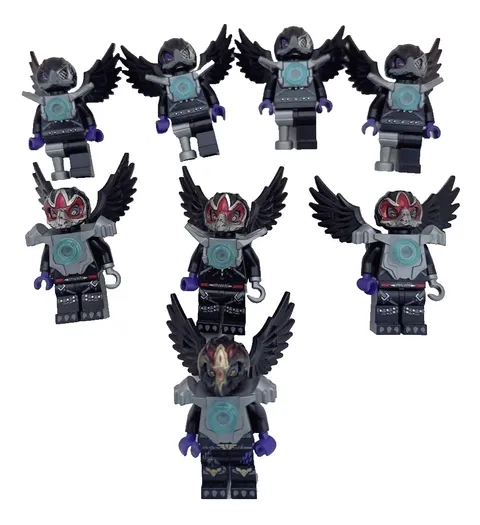 LEGO Legends of Chima Raven Tribe Rare Minifigure Lot of 8