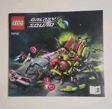 Official LEGO 70708 Galaxy Squad Hive Crawler Instruction Manual 2 Book Only