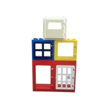 8 DUPLO Lego Door Window Panes Construction Fun Toy Kids Preschool Daycare Bulk