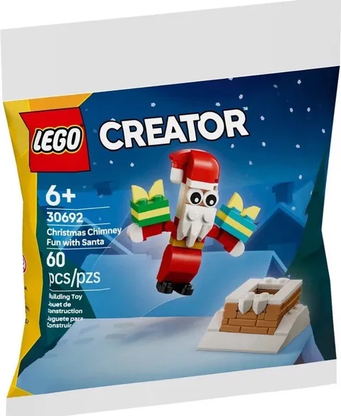 LEGO Creator 30992 Christmas Chimney Fun with Santa 60 Piece Build Set Polybag