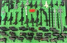 Lego Weapons Lot Of 56