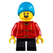 LEGO Holiday Minifigure Boy Red Tang Jacket hol223 Christmas New Genuine