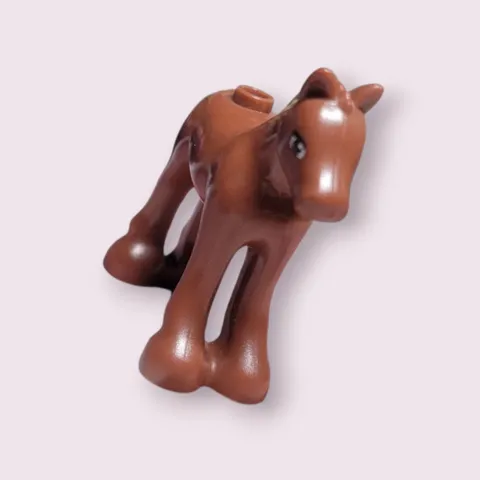 LEGO FRIENDS REDDISH BROWN FOAL Pony Baby Animal Minifigurine