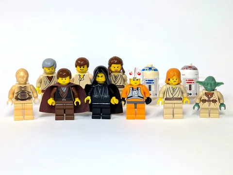 LEGO Star Wars Lot 11 Emperor Palpatine sw0066 Yoda C-3PO R2-D2 Minifigures