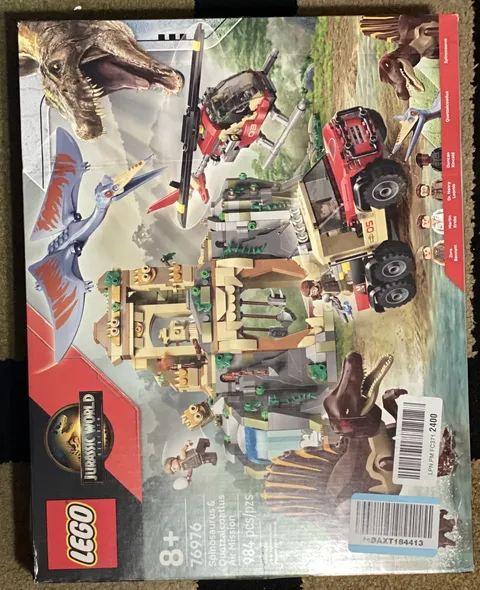 LEGO Jurassic World Spinosaurus & Quetzalcoatlus Air Mission 76976 - OPEN BOX 