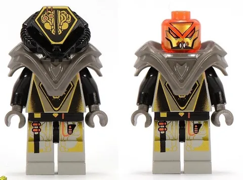 LEGO Minifigure Space Sp045 UFO Zotaxian Alien Gray Overlord (Alpha Draconis)
