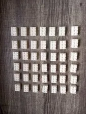 42 pieces White Genuine Lego 2 x 3 Bricks part 3002 WYSIWYG IRL u get 42 pieces