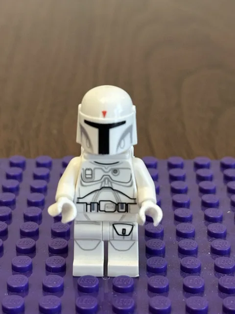 LEGO Star Wars White Boba Fett Detailed Pattern Minifigure sw0631 Encyclopedia
