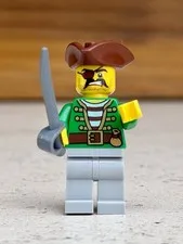 LEGO Pirates III pi147 Pirate Gunner Minifigure 70412 w/ Cutlass