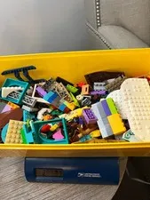 Lego Bricks Over 2.7 lbs With Yellow Lego Container Included Random Variety Lot
