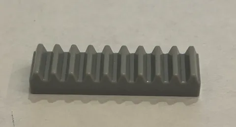 Lego 3743 1X4 Technic Gear Rack dark bluish gray x10
