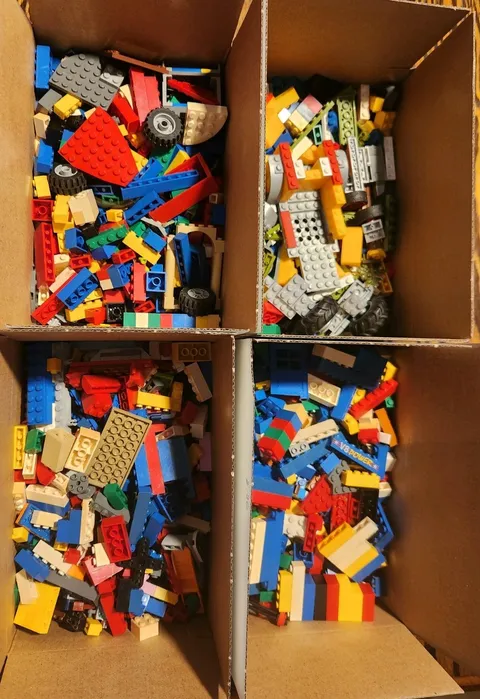 LEGO Multicolor Bricks Blocks Mixed Bulk (1 box)