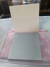 Lego 10x10 Baseplate Lot (2) White/grey