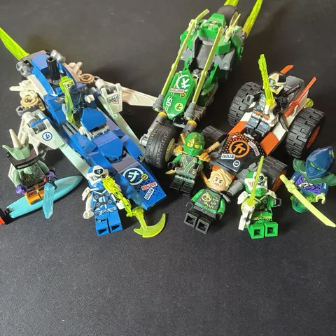 Lego Ninjajo Lot Lloyd's Velocity Racers & More 8 Minifigs 